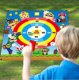BeYumi Mario Brothers Lawn Darts Game Set, Fun Throwing Bean Bags Toss Game on Scoreboard, Indoor Outdoor Backyard Family Game Activities for Kids and Adults, Mario Brothers Birthday Party Supplies