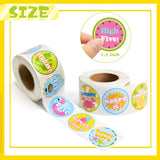 BeYumi 1000Pcs Summer Beach Reward Stickers for Kids Perforated Roll Tropical Theme Motivational Sticker with 16 Designs Student Rewards and Incentives Good Job Stickers Teacher Supplies for Classroom