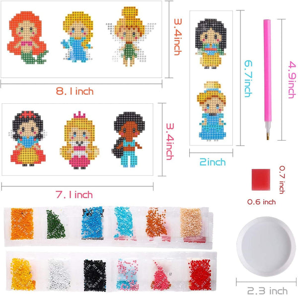 5D Diamond Painting Disney Character Party Kit