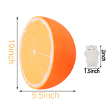 BeYumi Slow Rising Toy, 10 Inch Jumbo Orange Cream Scented Simulation Cute Fruit Squeeze Toys for Collection Gift, Decorative Props Large or Stress Relief