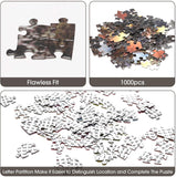 BeYumi 1000 Pieces Jigsaw Puzzles, Large Round Solar System Puzzle, Difficult and Challenge Educational Game, Decompressing Planets in Space Puzzle Learning Toys for Astronomy Enthusiast Adults