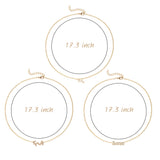 BeYumi Scorpio Necklaces 3Pcs Constellation Zodiac Layer Necklaces for Women Girls, Retro Gold Plated 12 Constellation Pendant Necklace Exquisite Letter