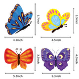 BeYumi 30 Pack Spring Summer Butterfly Centerpiece Sticks Bobber Table Toppers Cupcake Toppers, Butterfly Theme Party Supplies Photo Booth Props Wall décor for Baby Shower Spring Summer Themed Party
