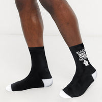 BeYumi Black Lives Matter Socks, Novelty BLM Fight Black Right Crew Socks for Women Men