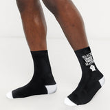 BeYumi Black Lives Matter Socks, Novelty BLM Fight Black Right Crew Socks for Women Men