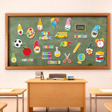 BeYumi 52Pcs Back to School Gnome Bulletin Board Decorations Set Motivational DIY Cardstock Cutouts Colorful Welcome Back to School Supplies for Classroom Chalkboard Kindergarten Nursery Wall Decor