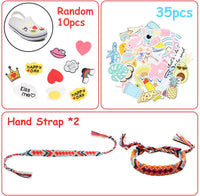 BeYumi 65Pcs VSCO Stuff Set-VSCO Stickers, Velvet Hair Scrunchies, Shell Necklace Choker, Wave Rings, Nepal Woven Friendship Bracelets, Metal Straws with Brush and Storage Bag, Shoes Charms