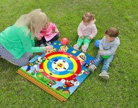 BeYumi Mario Brothers Lawn Darts Game Set, Fun Throwing Bean Bags Toss Game on Scoreboard, Indoor Outdoor Backyard Family Game Activities for Kids and Adults, Mario Brothers Birthday Party Supplies