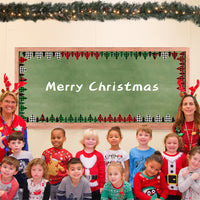 BeYumi 80PCS Christmas Tree Plaid Bulletin Board Borders Red Black Green Christmas Plaid Border Trim Christmas Themed School Classroom Chalkboard Blackboard Decoration for Winter Xmas Holiday Party