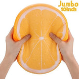 BeYumi Slow Rising Toy, 10 Inch Jumbo Orange Cream Scented Simulation Cute Fruit Squeeze Toys for Collection Gift, Decorative Props Large or Stress Relief