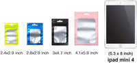BeYumi 140Pcs Colorful Smell Proof Bags Aluminum Foil Pouch Bag Flat Ziplock Sealed Bags for Party Favor Food Storage Portable Travel Bag with 4 Sizes