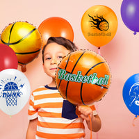 BeYumi 56Pcs Basketball Balloons, Bouquet 18’’ Aluminum Foil Balloons and Latex Balloons for Boys World Championship Basketball Theme Birthday Party Decorations, Sports Theme Baby Shower Decorations