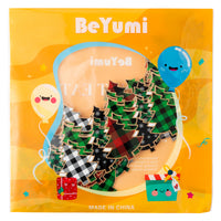 BeYumi 80PCS Christmas Tree Plaid Bulletin Board Borders Red Black Green Christmas Plaid Border Trim Christmas Themed School Classroom Chalkboard Blackboard Decoration for Winter Xmas Holiday Party