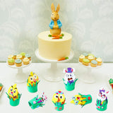 BeYumi Easter Eggs Decorating Craft DIY Toy Kit, 20 Pcs Easter Bunny and Chick Foam Ornament Stickers for Egg Decor, Make Your Own Easter Egg Craft Project Activity for Kids, Easter Day Party Favor