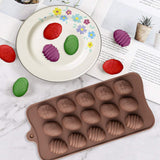 BeYumi Pack of 4 Silicone Easter Egg Bunny Chocolate Easter Day Molds Rabbit Tray for Baking Chocolate Cookies Ice Cream Jelly Candy Fondant Soap Birthday Theme Party Cupcake Cake Decor