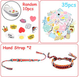 BeYumi 65Pcs VSCO Stuff Set-VSCO Stickers, Velvet Hair Scrunchies, Shell Necklace Choker, Wave Rings, Nepal Woven Friendship Bracelets, Metal Straws with Brush and Storage Bag, Shoes Charms