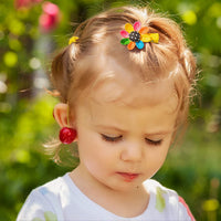 BeYumi 28 Pieces Cute Hair Clips for Toddler Girls Colorful Rainbow Flower Fruit Lollipop Cartoon Animal Patterns Barrettes Hairpins Kawaii Assorted Styles Hair Accessories for Baby Infant Kids Teens
