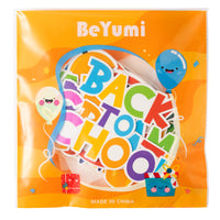 BeYumi 52Pcs Back to School Gnome Bulletin Board Decorations Set Motivational DIY Cardstock Cutouts Colorful Welcome Back to School Supplies for Classroom Chalkboard Kindergarten Nursery Wall Decor