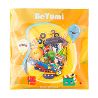 BeYumi 2 Sets Vehicle Construction Travel Felt Board Portable Transportation Car Engineering Truck Flannel Storytelling Playset Story Early Learning Interactive Play Kit for Preschool Toddlers, 47 Pcs