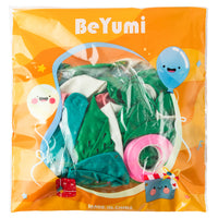 BeYumi 50Pcs Cactus Llama Latex Balloons, 12Inch Assorted Color Cactus Llama Balloons Bouquet with Ribbons, Cactus Llama Theme Party Supplies for Birthday, Summer Theme Party, Desert Theme Party Decor