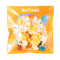 BeYumi Bee Flower Garland Felt Artificial Craft Fake Bumblebee Beehive Daisy Sunflower Hanging Garland Banner Spring Summer What Will It Bee Party Decor for Gender Reveal Birthday Baby Shower, 4 Pcs