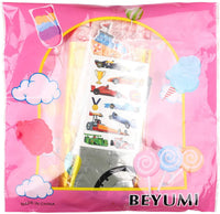 BeYumi 24Pcs Vehicle Birthday Party Decorations Kit for Kids, Aircraft Police Car Fire Truck Construction Truck Train School Bus Foil Balloons, Transportation Cupcake Toppers, Traffic Tattoo Stickers