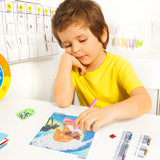 BeYumi 5D Summer Beach Gnome Diamond Painting Kits for Kids Surf Full Drill Diamond Painting by Number Kits Crystal Rhinestone Diamond Painting with White Frame Mosaic Crafts Home Wall Décor, 6x6 Inch