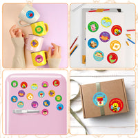 BeYumi 1000Pcs Punny Reward Stickers for Kids Funny Motivational Teacher Stickers Inspiration Positive Sayings Accents Labels Cartoon Incentive Stickers with 16 Designs for School Classroom, 1.5 Inch