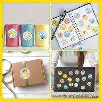 BeYumi 1000Pcs Summer Beach Reward Stickers for Kids Perforated Roll Tropical Theme Motivational Sticker with 16 Designs Student Rewards and Incentives Good Job Stickers Teacher Supplies for Classroom