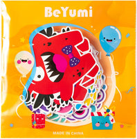 BeYumi 45Pcs Little Monster Cutouts Bulletin Board Decorations Set Colorful Cartoon Wall Decals Stickers DIY Cardstock Paper Cutout for Classroom Nursery Bedroom Monster Valentine's Day Birthday Party