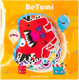 BeYumi 45Pcs Little Monster Cutouts Bulletin Board Decorations Set Colorful Cartoon Wall Decals Stickers DIY Cardstock Paper Cutout for Classroom Nursery Bedroom Monster Valentine's Day Birthday Party