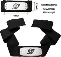 BeYumi Naruto Leaf Village Adjustable Headband Plush Frog Coin Wallet Leaf Village Symbol Logo Pendant Necklace Naruto Shuriken Plastic Toy Kunai, Naruto Anime Themed Cosplay Accessories Gift for Kids