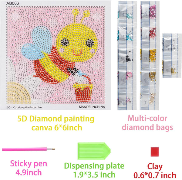 Diamond Painting for Kids with Wooden Frame, Arts and Crafts for