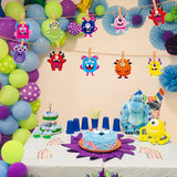 BeYumi 45Pcs Little Monster Cutouts Bulletin Board Decorations Set Colorful Cartoon Wall Decals Stickers DIY Cardstock Paper Cutout for Classroom Nursery Bedroom Monster Valentine's Day Birthday Party