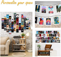BeYumi 50PCS Album Cover Aesthetic Pictures Wall Collage Kit, Album Style Photo Collection Collage Dorm Decor for Girl and Boy Teens, Trendy Wall Prints Kit, Small Poster for Room Bedroom Aesthetic
