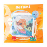 BeYumi 5D Summer Beach Gnome Diamond Painting Kits for Kids Surf Full Drill Diamond Painting by Number Kits Crystal Rhinestone Diamond Painting with White Frame Mosaic Crafts Home Wall Décor, 6x6 Inch
