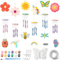 BeYumi Wind Chime Kit for Kids DIY Craft Make Your Own Wooden Musical