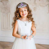 BeYumi 55Pcs Princess Pretend Jewelry Toys Set with Pink Ballet Tutu Skirt Sequins Handbag, Adjustable Rings Crowns Necklaces Earrings Wands Bracelets, Dress Up Birthday Gifts Party Favors for Kids