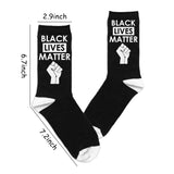 BeYumi Black Lives Matter Socks, Novelty BLM Fight Black Right Crew Socks for Women Men